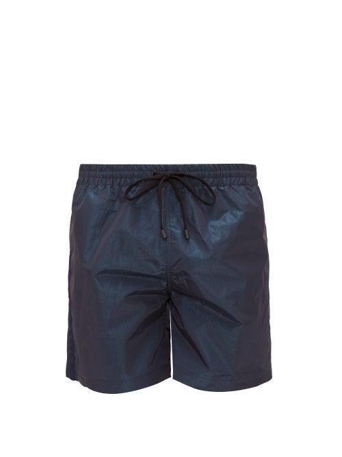 Matchesfashion.com Everest Isles - Irredescent Swim Shorts - Mens - Navy