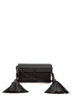 Matchesfashion.com Saint Laurent - Opium Tassel Embellished Plexiglass Cross Body Bag - Womens - Black