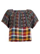Matchesfashion.com Ace & Jig - Vista Checked Cotton Top - Womens - Black Multi