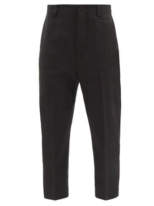 Matchesfashion.com Jacquemus - Gardian Cropped Tailored Trousers - Womens - Black
