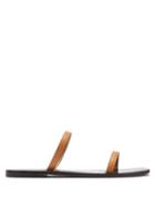 Matchesfashion.com A.emery - Lola Double Strap Leather Slides - Womens - Tan