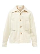 S.s. Daley - Waterworth Wool Overshirt Jacket - Mens - White