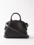 Bottega Veneta - Handle Small Quilted-leather Shoulder Bag - Womens - Black
