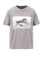 Purple Brand - Down And Out Logo-print Cotton-jersey T-shirt - Mens - Charcoal
