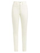 Matchesfashion.com Maison Margiela - High Rise Skinny Pvc Trousers - Womens - White
