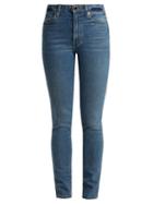 Matchesfashion.com Khaite - Vanessa High Rise Skinny Leg Jeans - Womens - Mid Denim