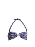 Matchesfashion.com Paolita - Corazon Bandeau Bikini Top - Womens - Blue Multi