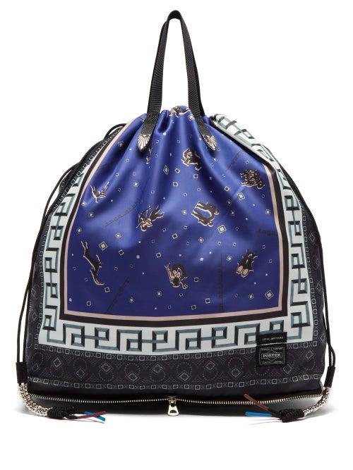 Matchesfashion.com Toga - X Porter Pack-away Bandana-print Tote Bag - Womens - Blue Multi