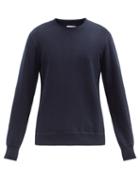 Mens Activewear Reigning Champ - Cotton-terry Sweatshirt - Mens - Navy