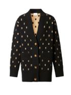 Ladies Rtw Burberry - Palena Tb-jacquard Cardigan - Womens - Black