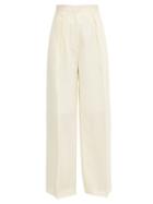 Matchesfashion.com Jacquemus - Carini Canvas Wide Leg Trousers - Womens - Ivory