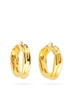 Matchesfashion.com Jil Sander - Gold-dipped Hoop Earrings - Womens - Gold