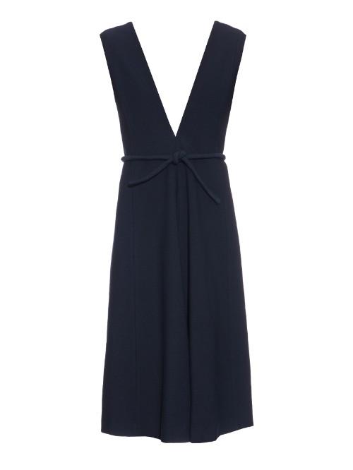 Lemaire Deep V-neck Wool-blend Dress