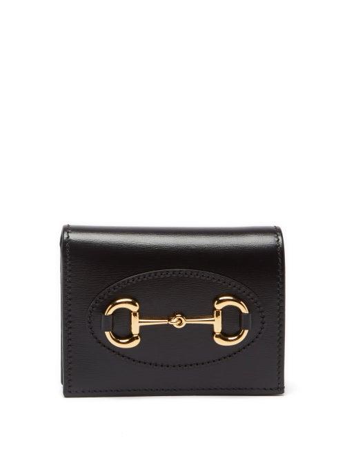 Gucci - Horsebit 1955 Leather Cardholder - Womens - Black