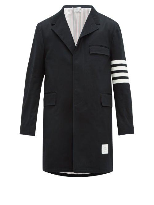 Matchesfashion.com Thom Browne - Chesterfield Four Bar Wool Blend Jacket - Mens - Navy