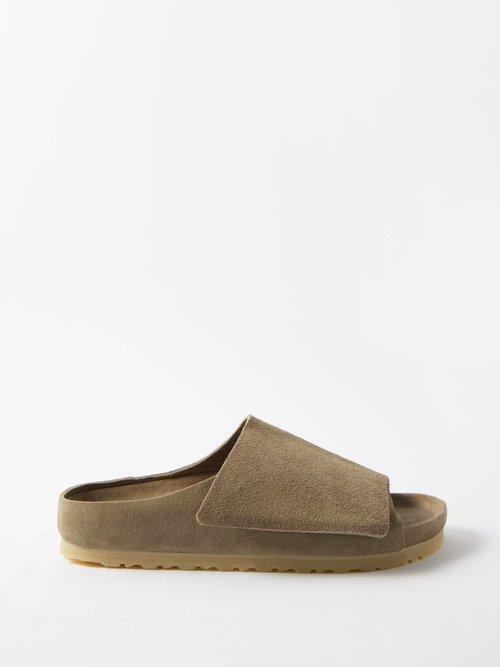 Fear Of God X Birkenstock - Los Feliz Suede Sandals - Mens - Beige
