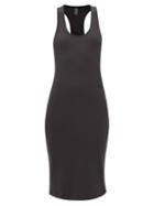 Commando - Racerback Ribbed Cotton-blend Jersey Midi Dress - Womens - Black