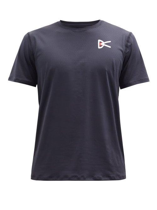 Mens Activewear District Vision - Air Wear Logo-print T-shirt - Mens - Black