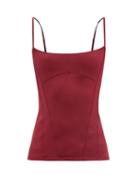 Ladies Activewear Ernest Leoty - Elsa Panelled Jersey Tank Top - Womens - Burgundy