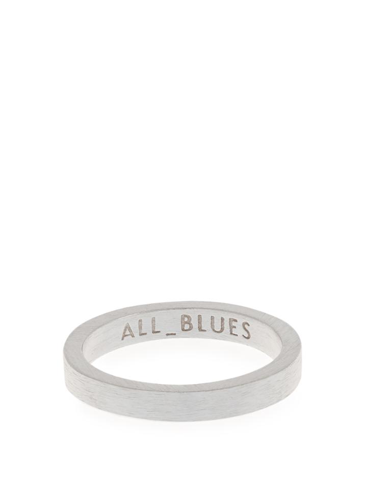 All Blues Square Sterling-silver Ring