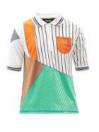 Matchesfashion.com Ahluwalia - Fitztoy Upcycled Cotton-jersey Polo Shirt - Mens - Multi
