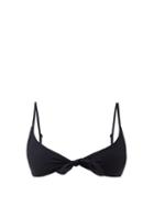 Totme - Knotted Bikini Top - Womens - Black