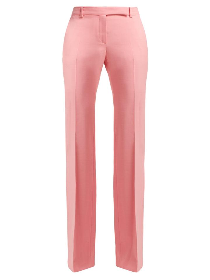 Alexander Mcqueen Wool And Silk-crepe Trousers