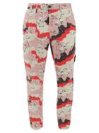 Matchesfashion.com Stone Island - Desert Camo-print Cotton-tela Trousers - Mens - Pink