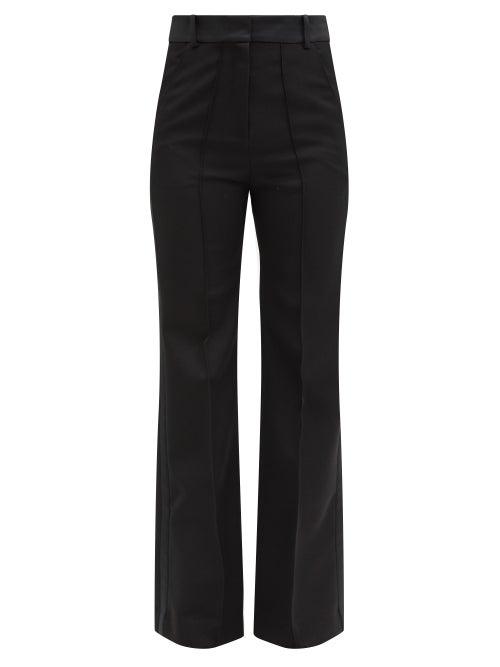 Matchesfashion.com Paco Rabanne - Tailored Grain De Poudre-wool Trousers - Womens - Black
