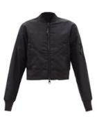 Reebok X Victoria Beckham - Logo-print Nylon Bomber Jacket - Womens - Black