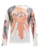 Matchesfashion.com Our Legacy - Biker-print Jersey Long-sleeved T-shirt - Mens - White