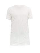 Matchesfashion.com Rick Owens - Double Layered Cotton Jersey T Shirt - Mens - White