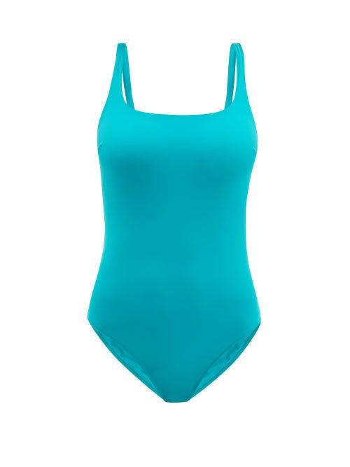 Matchesfashion.com Araks - Usha Cut Out Swimsuit - Womens - Blue