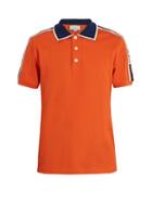 Matchesfashion.com Gucci - Web Collar Polo Shirt - Mens - Orange