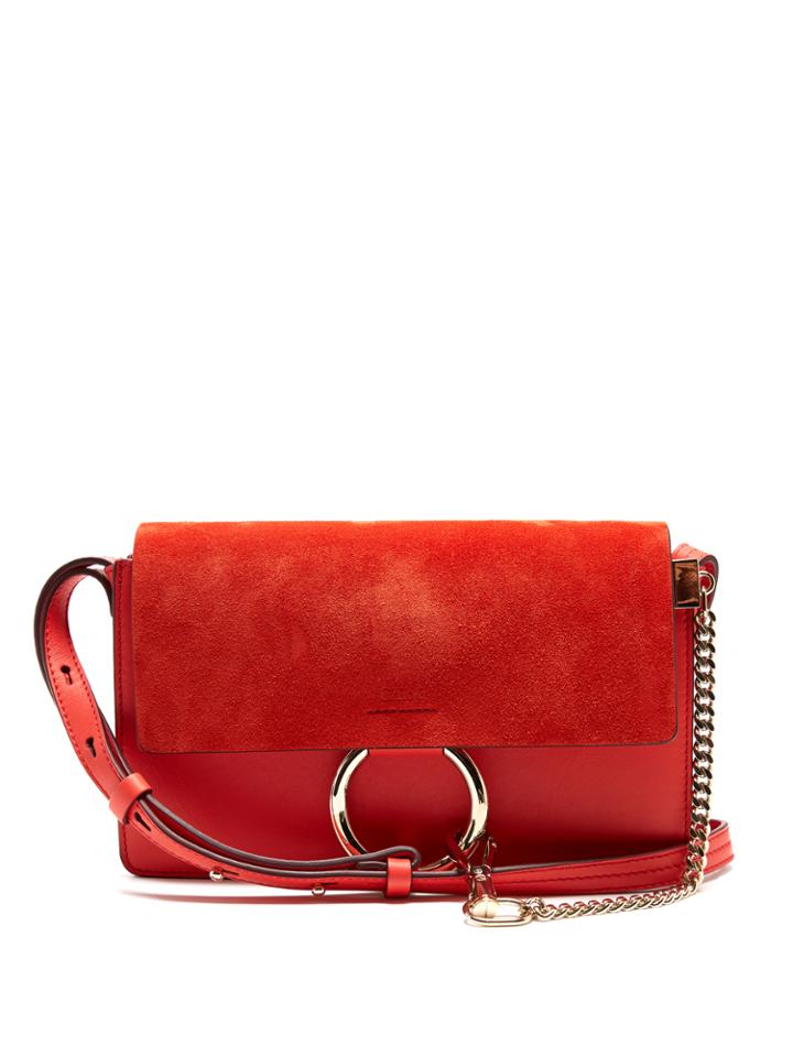 Chloé Faye Small Suede Cross-body Bag