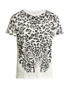 Saint Laurent Leopard-print Cotton-jersey T-shirt
