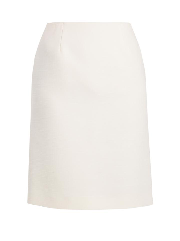 Giambattista Valli High-rise Wool Pencil Skirt