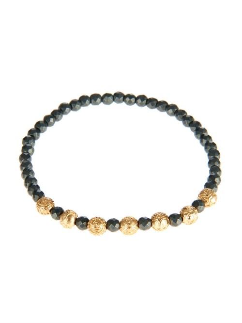 Luis Morais Yellow-gold And Hematite Bead Bracelet