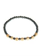 Luis Morais Yellow-gold And Hematite Bead Bracelet