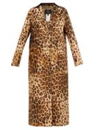 Etro - Leopard-print Cotton-blend Canvas Longline Coat - Womens - Beige