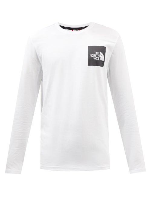 The North Face - Logo-print Cotton-jersey Long-sleeved T-shirt - Mens - White