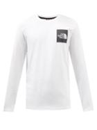The North Face - Logo-print Cotton-jersey Long-sleeved T-shirt - Mens - White
