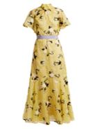 Erdem Celestina Floral-embroidered Long Dress