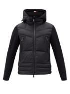 Matchesfashion.com Moncler Grenoble - Fleece-sleeve Zip-up Down Jacket - Mens - Black