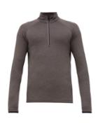 Matchesfashion.com Kjus - Feel Half Zip Thermal Top - Mens - Grey