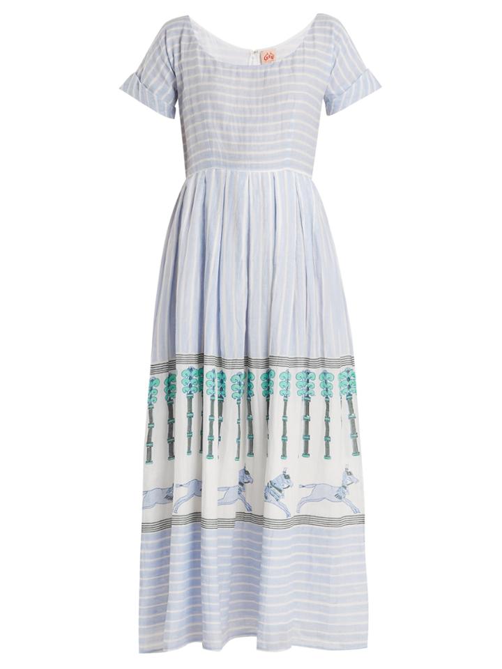 Le Sirenuse, Positano Nola Horse And Palms Maxi Dress