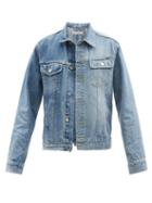 E.l.v. Denim - The Twin Two-tone Denim Jacket - Womens - Light Blue