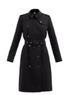 Burberry - Kensington Felted-cashmere Trench Coat - Womens - Black