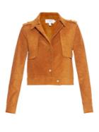 Frame Le Cropped Suede Jacket