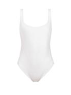Matchesfashion.com Cossie + Co - The Poppy Piqu Effect Swimsuit - Womens - White